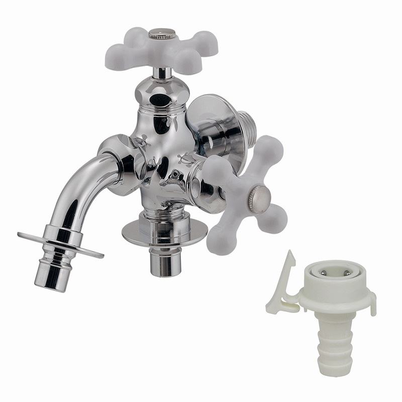 カクダイ/GAONA/ガオナ GA-LA014 洗濯機用双口水栓 受注生産品 [&sect;]｜住宅設備機器のcoordiroom