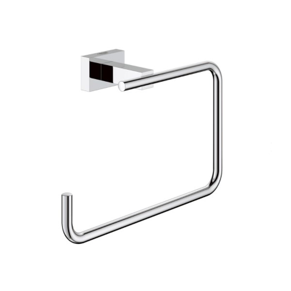 グローエ　40510001　アクセサリー エッセンシャルキューブ タオルリング クローム [■]｜住宅設備機器のcoordiroom