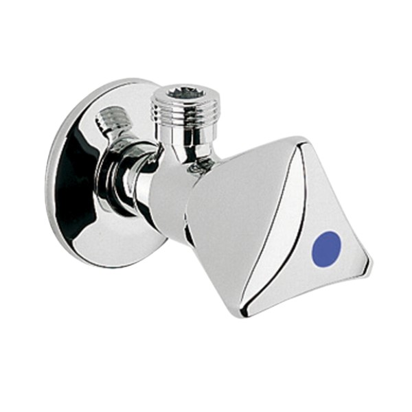 グローエ　JP191700　パーツ アングルバルブ 1/2&rdquo; マーク青 クローム [■]｜住宅設備機器のcoordiroom