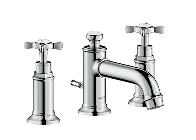 ハンスグローエ　16536000　アクサーモントルー 3ホール洗面混合水栓 30 クロスハンドル [■♪]｜住宅設備機器のcoordiroom