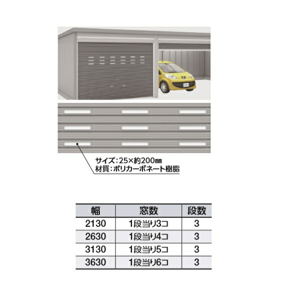 ファッションの 最安値挑戦中 最大25倍 イナバガレージ オプション 明かり窓付シャッター 幅2130 Grn型用 手動用 電動用 一棟当り 受注生産品 本体同時注文のみ Inaba Grn 2130akarishutter