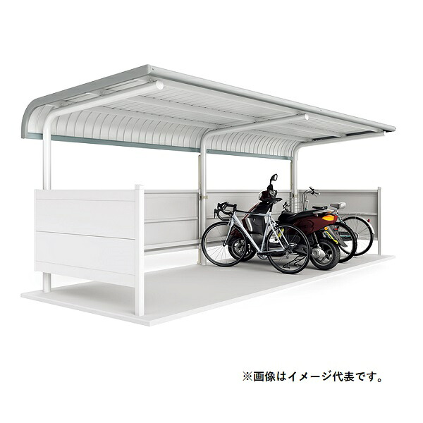 イナバ物置 『※関東限定※ BP-24PL-2』 自転車置場 2連棟 一般型 BPシリーズ プレート式 12台収納 ♪