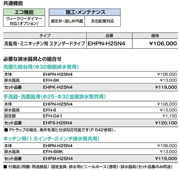 開梱 設置 無料 Ehps H25n4 Inax Lixil 最安値挑戦中 最大25倍 ゆプラス 洗髪用 ミニキッチン用 Ehpn H25n4 Efh 6 Efh Da1 セット スタンダードタイプ 給湯器