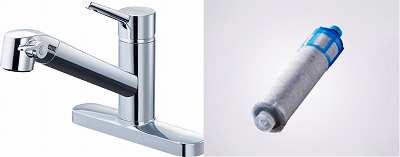 楽天市場】LIXIL(INAX)FSタイプ(ツーホールタイプ)浄水器内蔵シングル