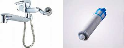 INAX/LIXIL　JF-AH437SYZNA(JW)　水栓金具 浄水器内蔵型シングルレバー混合水栓 簡易施工タイプ オールインワン