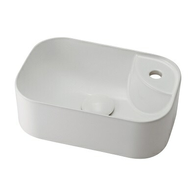 洗面所 カクダイ 493-273-W 角型手洗器 ホワイト ♪｜住宅設備機器のcoordiroom 15,800円