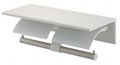 トイレ関連 カクダイ　203-016-W　ツインペーパーホルダー/ホワイト [□]｜住宅設備機器のcoordiroom 17,178円