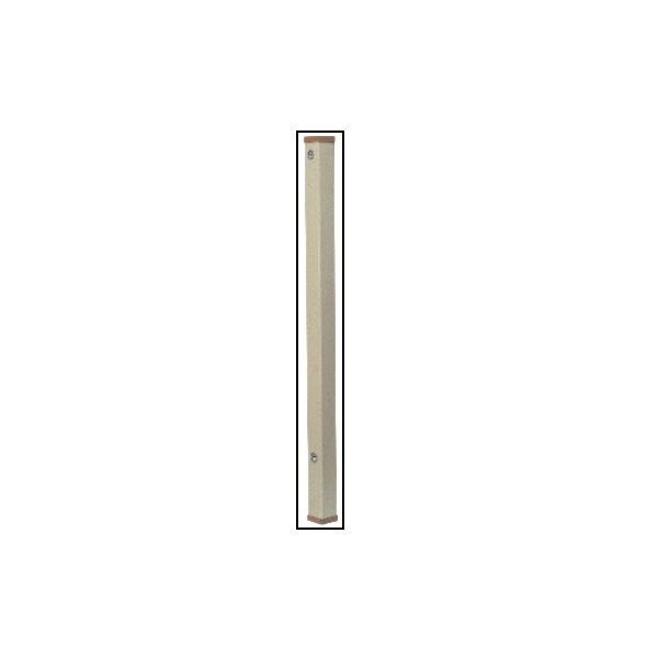カクダイ 6161-1200 ステンレス水栓柱 シルバー系 1200mm 60角 角型 水道柱 水栓スタンド ガーデン 庭 屋外