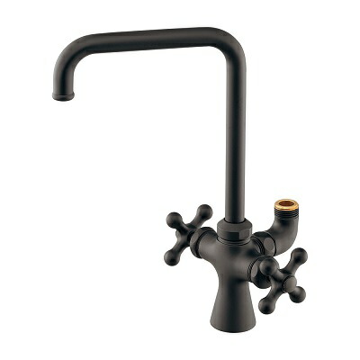 水栓金具 カクダイ 721-012-D 浄水器取付用水栓(分岐つき) 一般地・寒冷地共用 マットブラック|住宅設備機器のcoordiroom