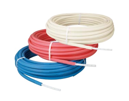 オンダ 【PEX16C-PP5-Y60 給湯用ピンク】 被覆イージーカポリパイプW 60ｍ巻 呼び径16 5mm被覆付♪