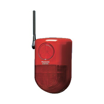 防犯機器 パナソニック　ECD6130K　小電力型ワイヤレス警報ランプ付ブザー受信器 屋側用 [∽]