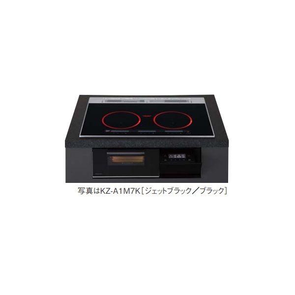 パナソニック KZ-A1M6K IHクッキングヒーター ビルトインタイプ 幅60cm Aシリーズ 3口 トップ:ジェットブラック|住宅設備機器のcoordiroom