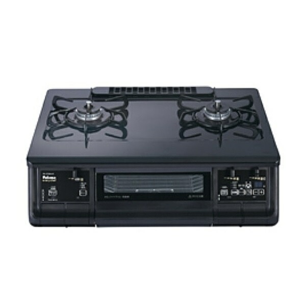パロマ PA-380WA-R ガスコンロ 右強火力 every chef(エブリシェフ) 幅59cm 水なし両面焼きグリル スマートな黒