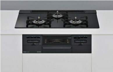 リンナイ 【RS71W36T1RBW プロパン用】 ビルトインコンロ プロパン 75cm 強火力(左・右) SENCE(センス) シアーブラック [■]｜住宅設備機器のcoordiroom