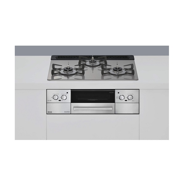 リンナイ RHS31W33L25RSTW ビルトインコンロ 幅60cm BEIZ(ベイズ) 強火力(左･右) カームシルバー ♪｜住宅設備機器のcoordiroom 58,970円
