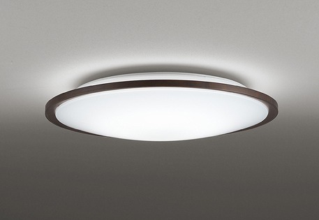 オーデリック　OL291317R　シーリングライト 12畳 調光 調色 リモコン付属 LED一体型 電球色～昼光色 エボニーブラウン