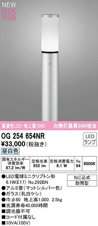 Coordiroom オーデリック Ognr 明かり別個包装 エクステリア 苑地光源 Ledランプ 機会白み ガードすること天水タイプ 座具シルヴァー Bairien Yamagata Jp