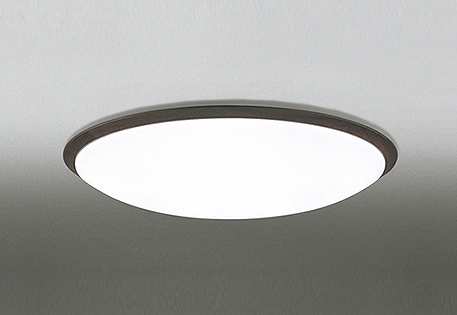 オーデリック　OL251619BRE　シーリングライト 12畳 調光 調色 Bluetooth コントローラー別売 LED一体型 電球色～昼光色 住宅用非常灯付 エボニーブラウン