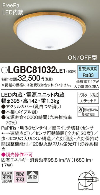 全商品オープニング価格 パナソニック LEDシーリングライト 人感