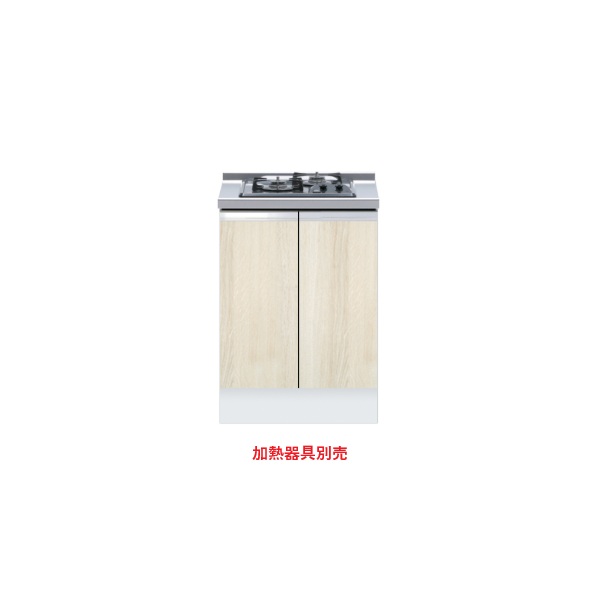 onedo/ワンド/旧マイセット KTD6-85-60GC2-RV 木目 KTD6型 深型 コンロキャビネット(2口) 間口60cm 奥行60cm ♪