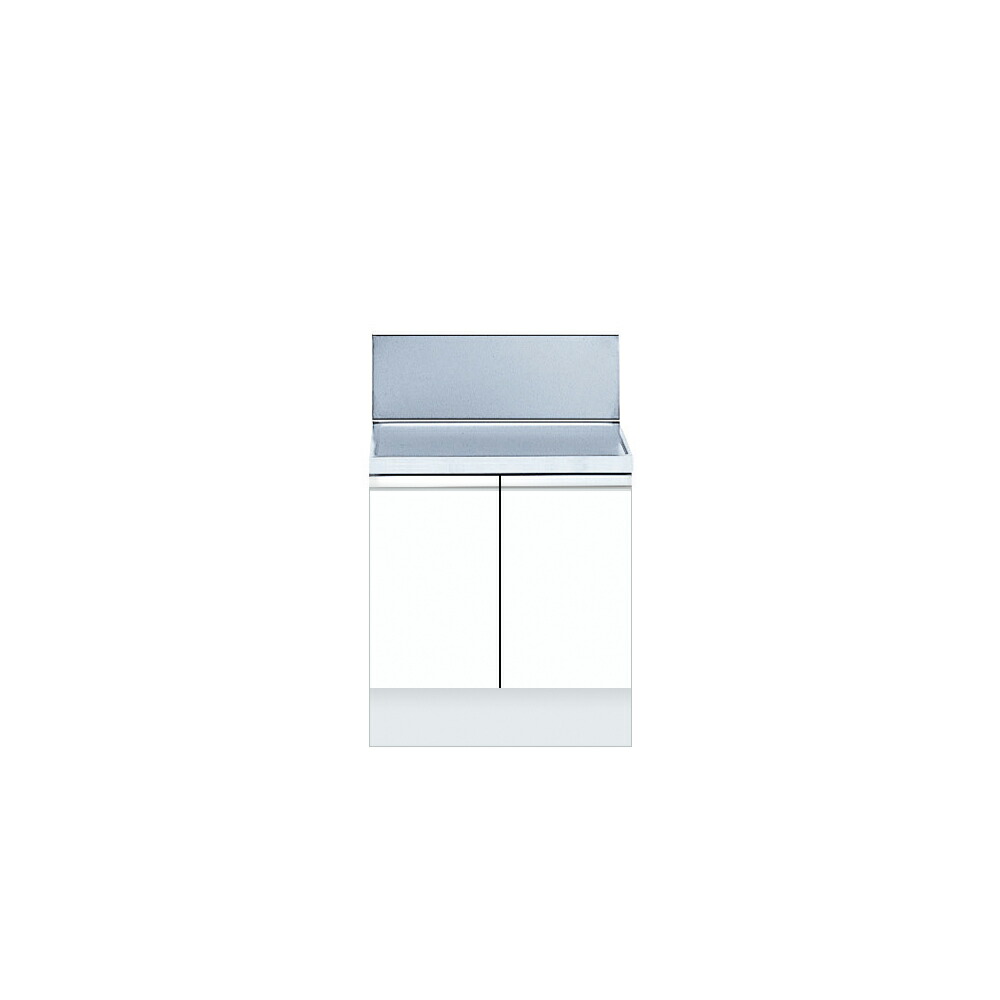 onedo/ワンド/旧マイセット KTD6-85-60BG-[SW] ホワイト KTD6型 深型 コンロ台 バックガード付 間口60cm 奥行60cm [♪]｜住宅設備機器のcoordiroom