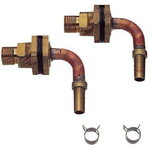 配管用品 三栄水栓　T431-12S-15A　ユニット貫通L金具 一口循環接続