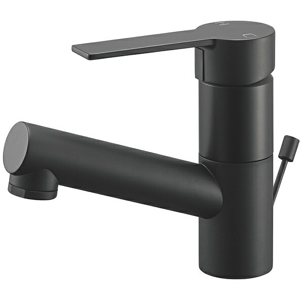 SANEI/三栄水栓 水栓金具 K475EPJV-1-MDP シングルワンホール洗面混合栓 ボルト式 マットブラック 受注生産品 [&sect;]｜住宅設備機器のcoordiroom 34,822円