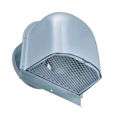 換気口 西邦工業　CFND200C　外壁用アルミ製換気口 深型フード 金網型 7x14ラス網 下部開閉タイプ 防火ダンパー付　[♪■]