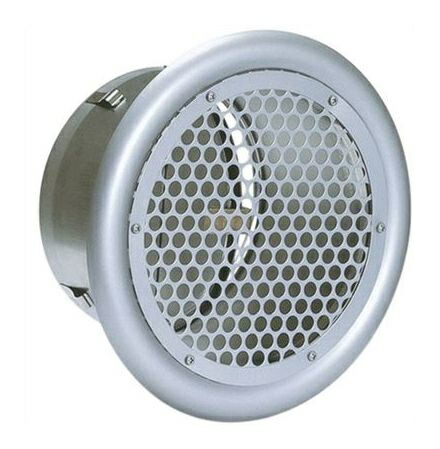換気口 西邦工業　SPD125SC　外壁用ステンレス製換気口 フラットグリル 丸パンチング型8Φ × PITCH10 防火ダンパー付 [♪■]
