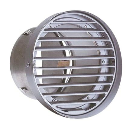 換気口 西邦工業　STD100TSCBL　BL･外壁用ステンレス製換気口 フラットグリル 縦内向ガラリ型 水切り付 防火ダンパー付　[♪■]