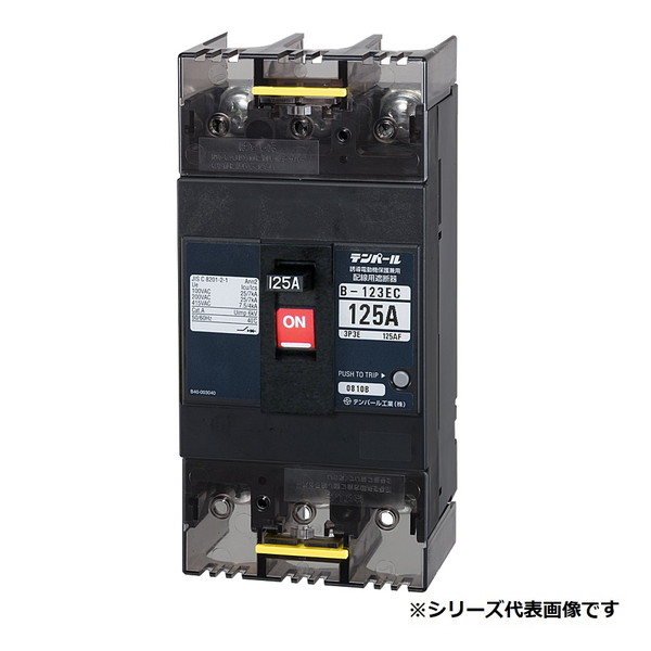 テンパール工業　B123EC06F　配線用遮断器 経済タイプ Eシリーズ 125AF 3P3E 100-200-415V 60A 埋込形