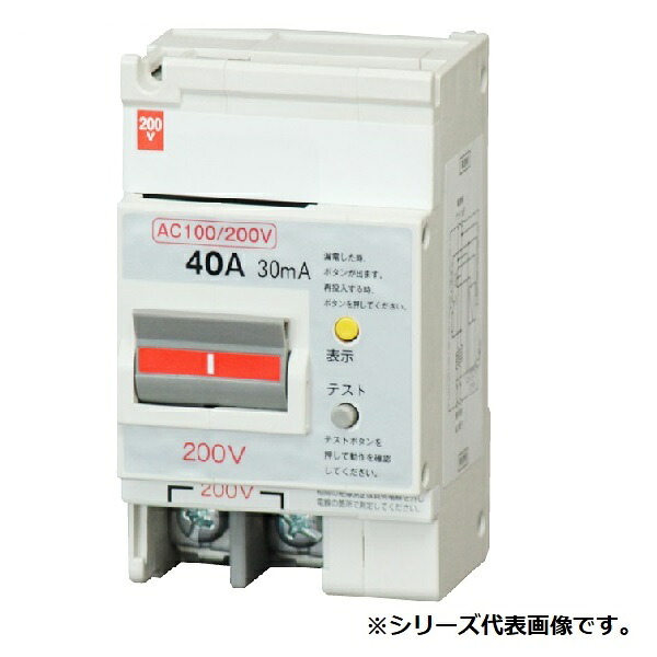 テンパール工業　52NA4030　パールテクト漏電ブレーカ 住宅用分電盤 パールテクト組込専用 フラットハンドル 蓄熱回路用 40A 30mA