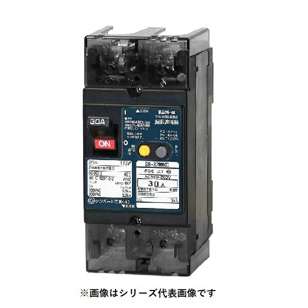 テンパール工業　32MKC10015　漏電遮断器 Kシリーズ 分電盤協約形サイズ OC付 表面形 30AF 2P2E 100-200V 10A 15mA