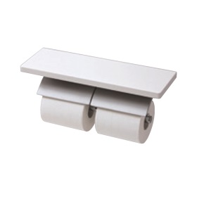 トイレ関連 TOTO　YH63KM　棚付二連紙巻器 マットタイプ 芯棒固定タイプ メタル製(棚 天然木製) [■]｜住宅設備機器のcoordiroom