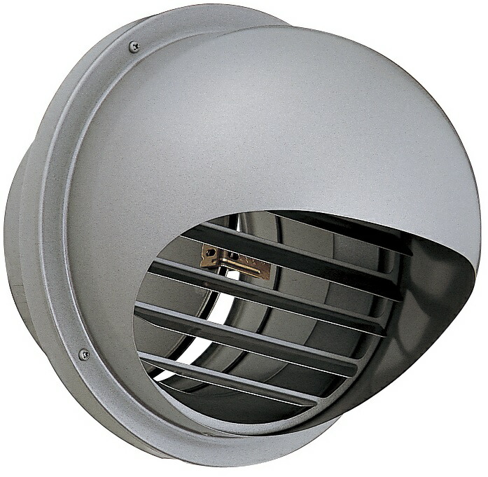 ユニックス LSG150A3MDSQBL 換気扇 丸型フード 横ガラリ 防火ダンパー付 120℃型式 3メッシュ ♪