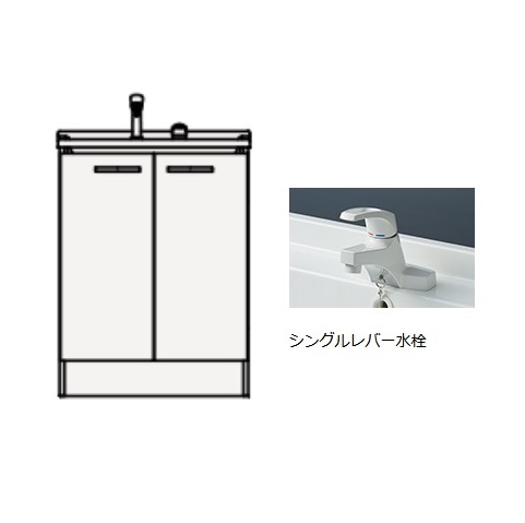 クリナップ　BGAL60TNTSW　洗面化粧台 BGAシリーズ 間口60cm 開きタイプ シングルレバー水栓 ハイグレード [♪△]