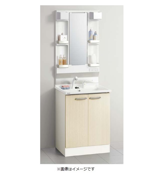 クリナップ 【M-H601GAEH + BGAL60TNTVWC4V】 BGAシリーズ 間口60cm ミラーキャビネット+洗面化粧台開きタイプ ナチュラルウッド [♪△]｜住宅設備機器のcoordiroom