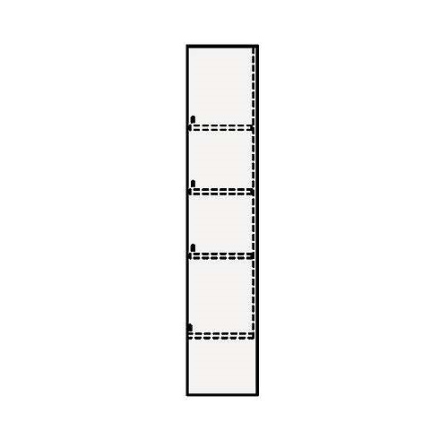 クリナップ　NFTB25※(R･L)　FANCIO(ファンシオ) スタンダード(モノホワイト) トールキャビネット上台 片面収納タイプ 間口25cm [♪△]｜住宅設備機器のcoordiroom 16,322円