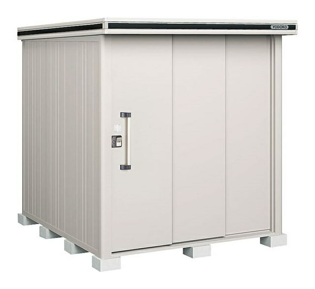 【関東限定配送】ヨド物置 エルモ　LMDS-1822　間口1m87cm ×奥行2m22cm 標準高タイプ 積雪型 2連片引き戸タイプ [♪▲]