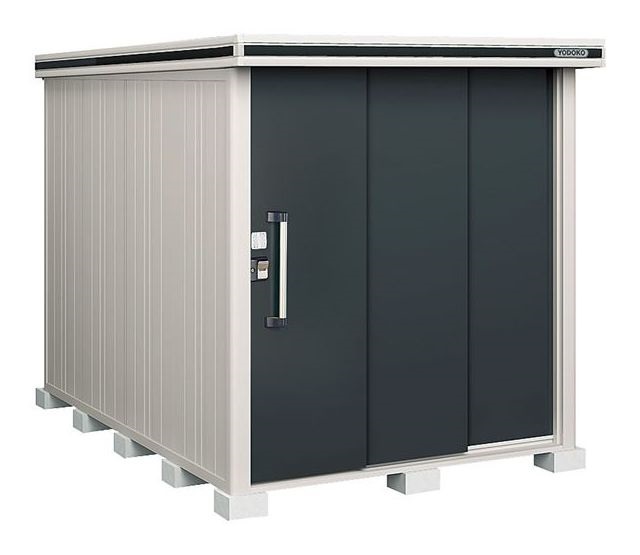 【関東限定配送】ヨド物置 エルモ　LMDS-1829　間口1m87cm &times;奥行2m92cm 標準高タイプ 積雪型 2連片引き戸タイプ [♪▲]｜住宅設備機器のcoordiroom