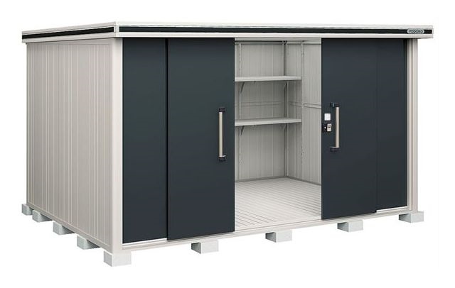 【関東限定配送】ヨド物置 エルモ　LMDS-3625　間口3m62cm ×奥行2m57cm 標準高タイプ 積雪型 引き分け戸タイプ [♪▲]