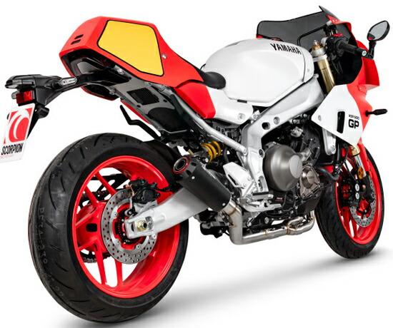 YAMAHA XSR900GP 2024-【SCORPION】（スコーピオン） RED POWER フルシステム ブラックステンレス