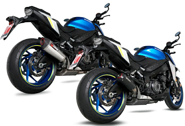 SUZUKI GSX-S1000 21- 【SCORPION】（スコーピオン） RED POWER スリップオン ブラックステンレス