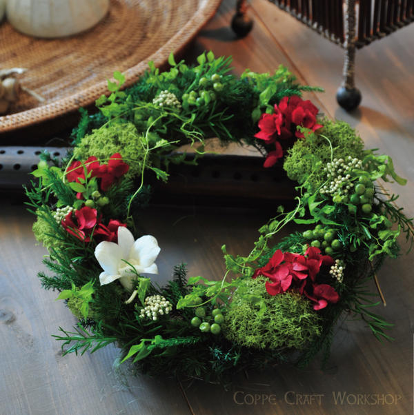 楽天市場】シェルリース サマーリース 玄関 プリザーブドフラワー