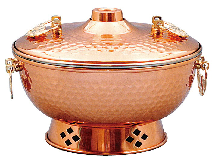 楽天市場】しゃぶしゃぶ鍋 22cm 銅 送料無料 COPPER100 新光金属