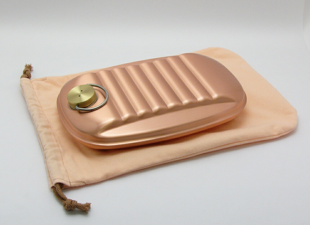 新光金属　湯たんぽ 楽天市場】湯たんぽ 銅 足ツボ 冷たんぽ 袋付 送料無料 新光堂