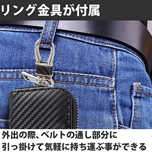 Hamilo スマートキー ケース ファスナー式 スライドファスナー 落下対策 2個セット Spd Luckau De