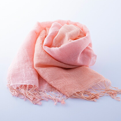 楽天市場 工房夢細工 桜染め ストール レディース 春 薄手 大判 春夏 日よけ 紫外線 Uv 冷房 桜色 桜 さくら ピンク オレンジ 無地 草木染め かすみ織り 日本製 綿 コットン 麻 おしゃれ 上品 オーガニック 贈り物 ギフト プレゼント お中元 御中元 のレン