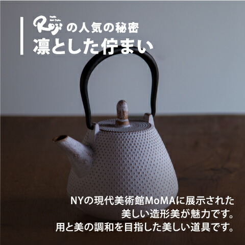 南部鉄器 急須 ドーム アラレ 白 ゴールド カラーポット 伝統工芸