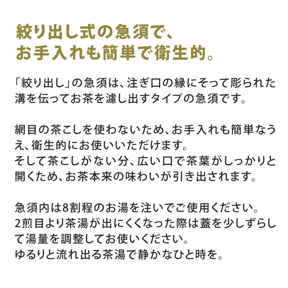 新茶器 Kyu Su Hitori セット ブラック 信楽焼 急須 1人用 おしゃれ コンパクト 日本製 北欧 茶こしなし 洗いやすい 絞り出し 陶器 茶器 ティーポット ポット シンプル 茶器 和食器 緑茶 煎茶 日本茶 来客用 おしゃれ カフェ風 モダン 和モダン 一人用 父の日